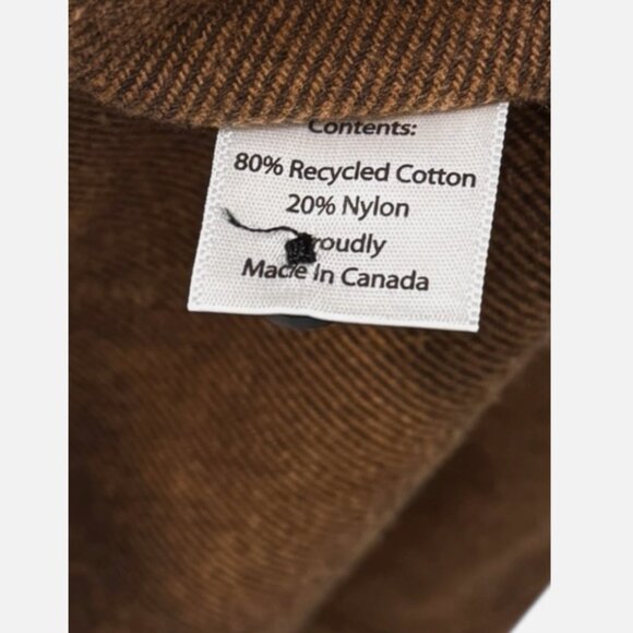 ANIAN Cotton Blend Brown Button Front Long Sleeve Shirt Made in Canada Women XS - Picture 8 of 8